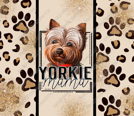 Yorkie Mama - Sublimation or Waterslide Wrap - 20oz and 30oz