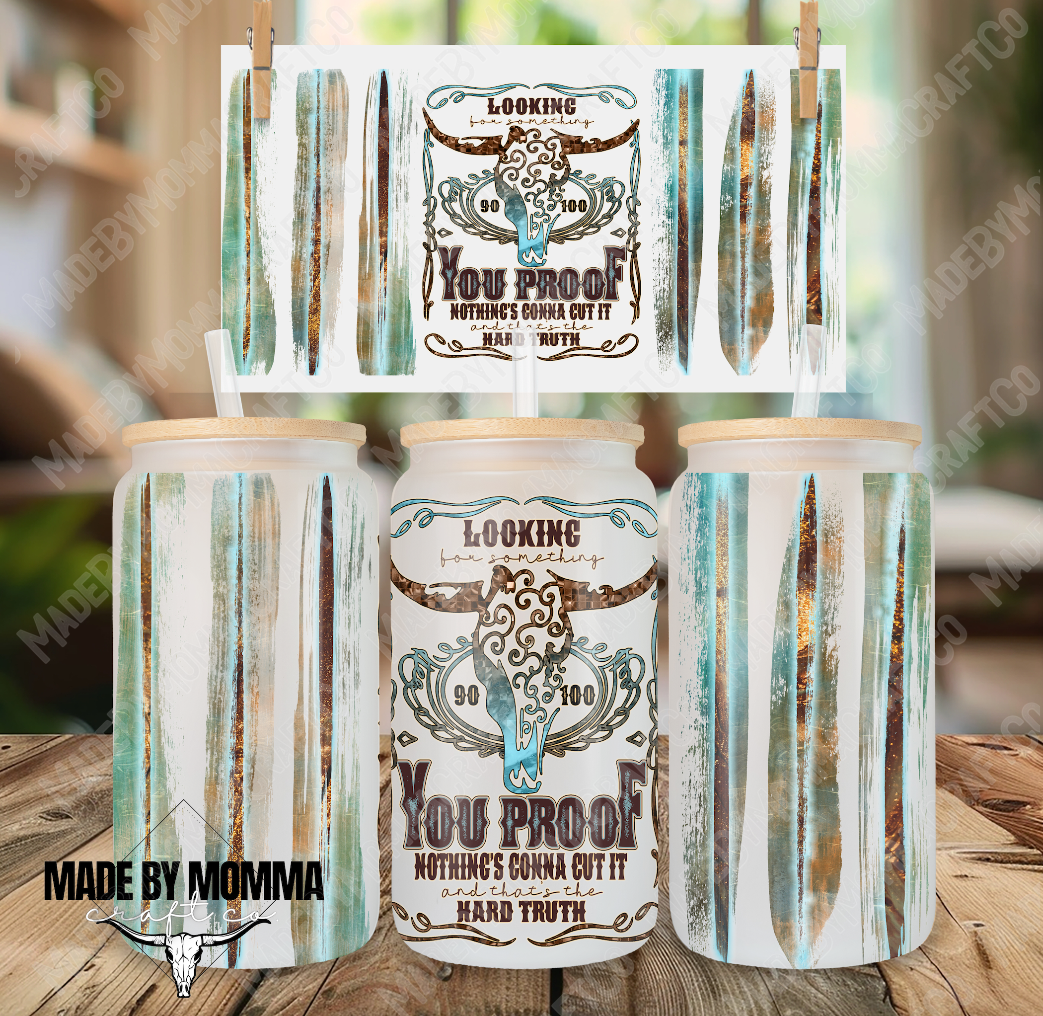 You Proof Western 16oz UV DTF or Sublimation Wrap