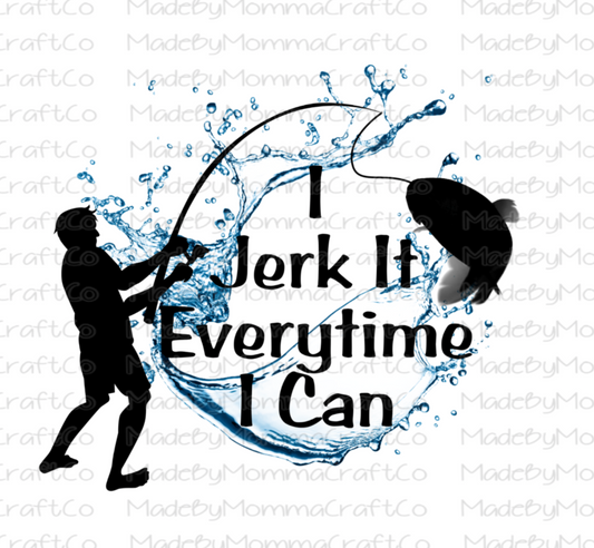 Jerk It Fishing  - Cheat Clear Waterslide™ or White Cast Sticker