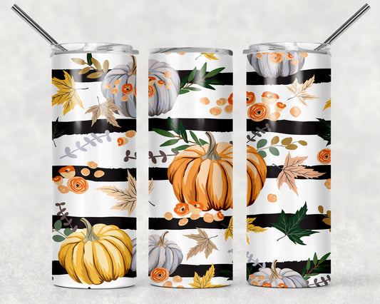 Fall Pumpkin Sublimation Tumbler Wrap - Or Clear Waterslide Wrap
