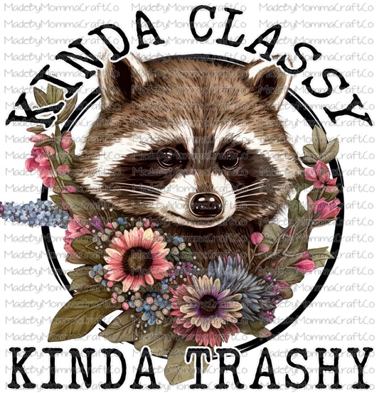 Kinda classy Kinda trashy Raccoon - Cheat Clear Waterslide Decal or Digital Download