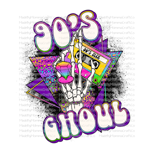 90's Ghoul Halloween Retro -Cheat Clear Waterslide™ or White Cast Sticker