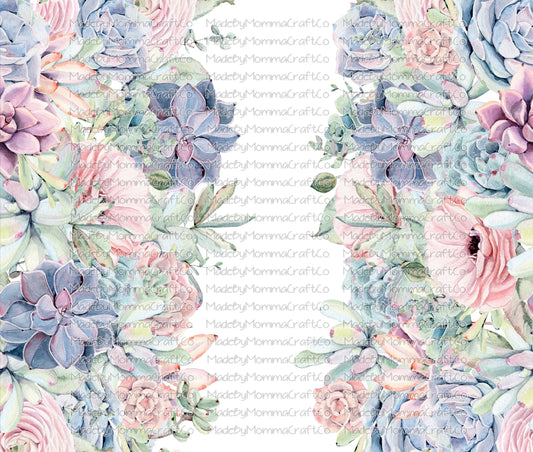 Pastel Floral Sublimation or Waterslide Wrap - 20oz and 30oz