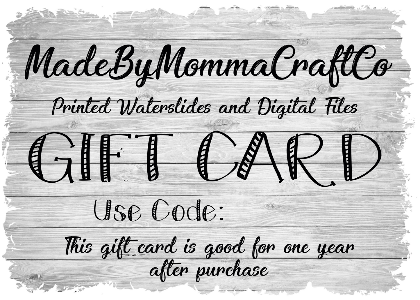 Made By Momma Craft Co Gift Card