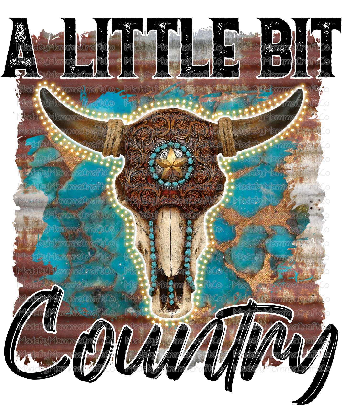 A Little Bit Country Horns - Cheat Clear Waterslide™ or White Cast Sticker