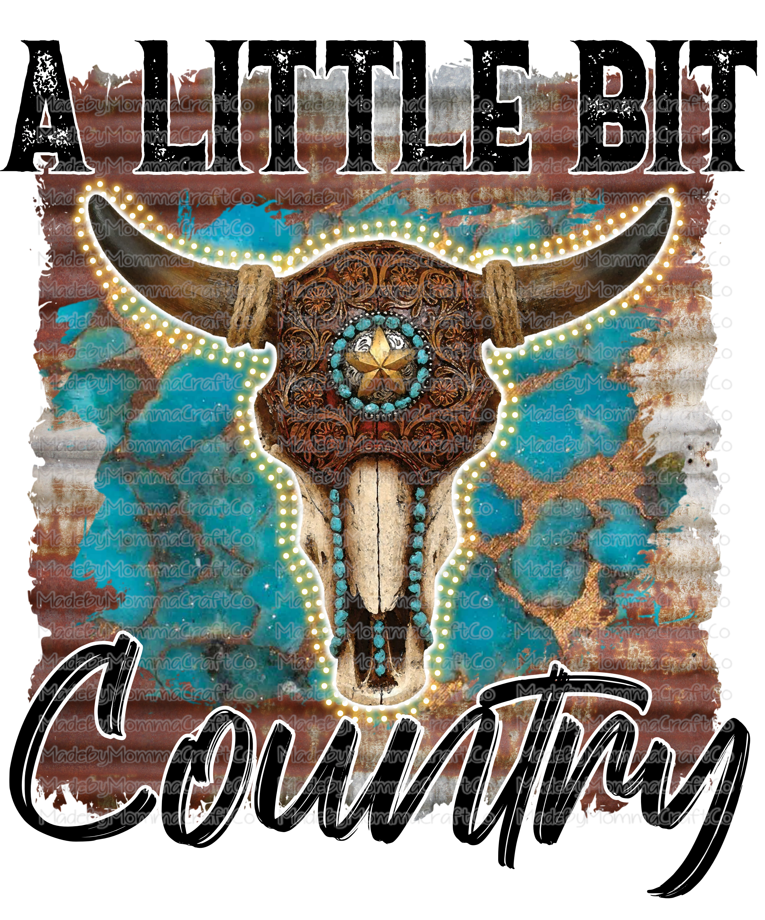 A Little Bit Country Horns - Cheat Clear Waterslide™ or White Cast Sticker