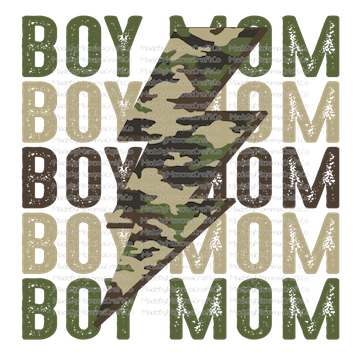 Boy Mom Camo - Cheat Clear Waterslide™ or White Cast Sticker