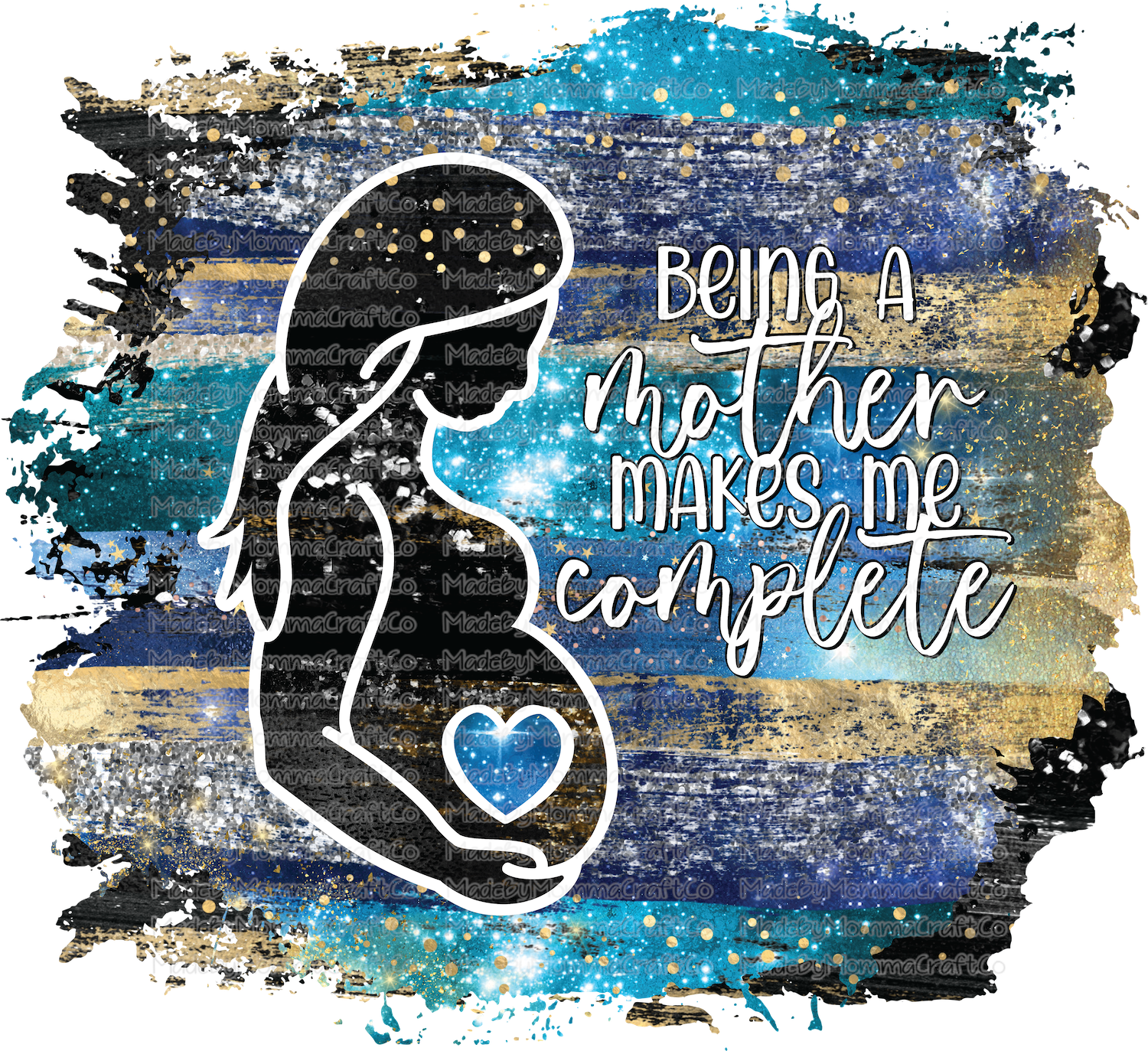 Being a Mother Makes me Complete Mothers Day - Cheat Clear Waterslide™ or White Cast Sticker