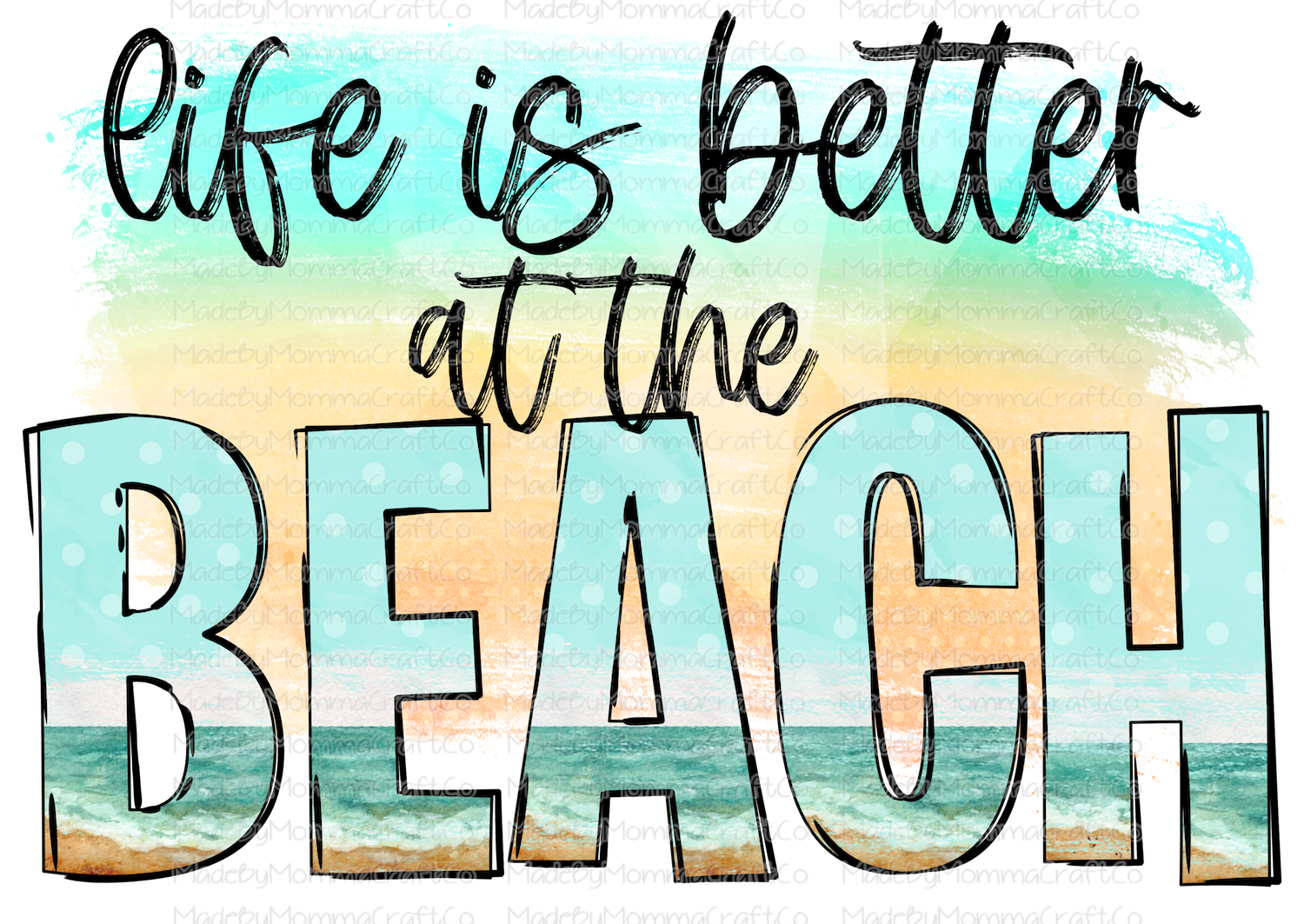 Better At The Beach-Cheat Clear Waterslide™ or White Cast Sticker