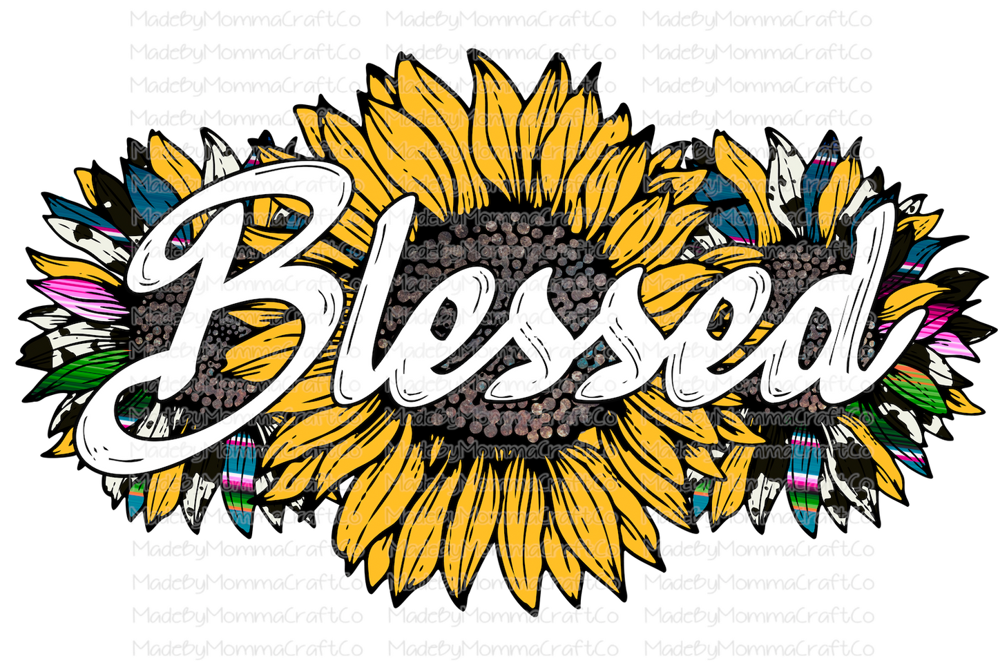 Blessed Sunflower-Cheat Clear Waterslide™ or White Cast Sticker