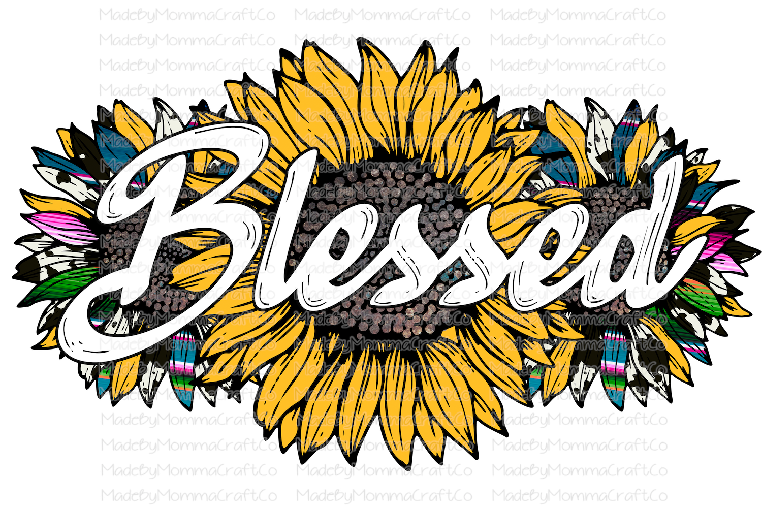 Blessed Sunflower-Cheat Clear Waterslide™ or White Cast Sticker