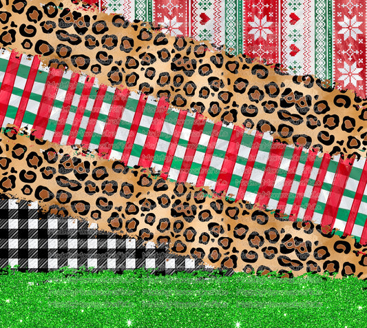 Wrapping Paper Christmas Tumbler Wrap - Sublimation Vinyl Or Waterslide Wrap