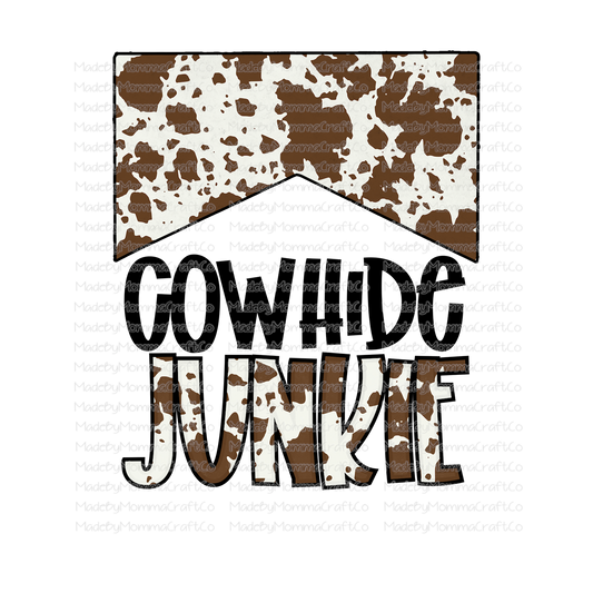 Cowhide Junkie-Cheat Clear Waterslide™ or White Cast Sticker