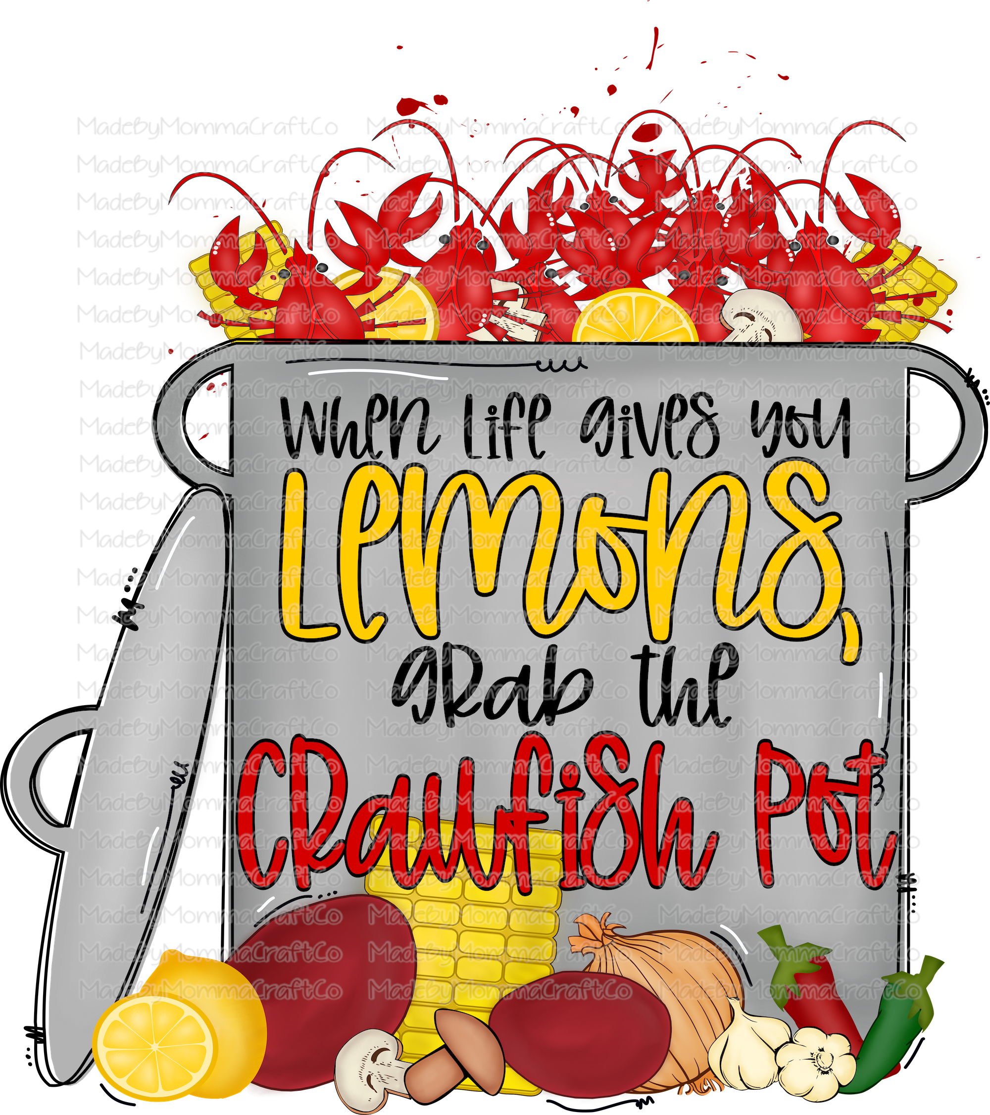 Grab The Crawfish Pot - Cheat Clear Waterslide™ or White Cast Sticker