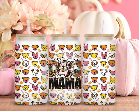 Dog Mama Sublimation Libbey Can Wrap