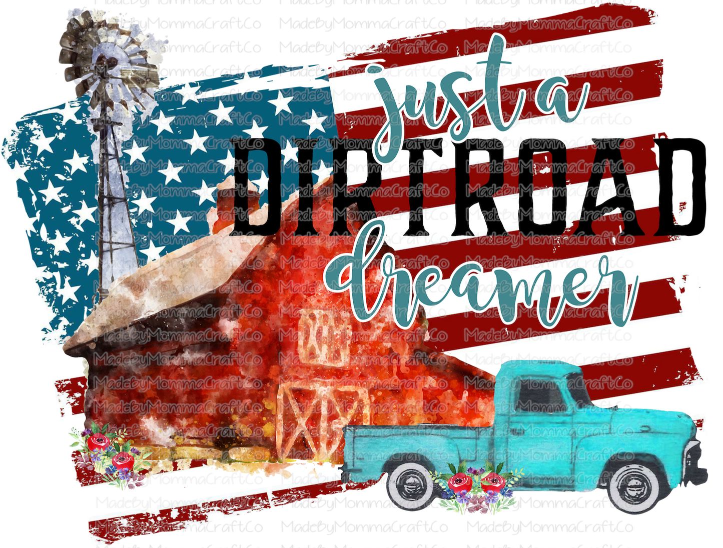 Dirt Road Dreamer-Cheat Clear Waterslide™ or White Cast Sticker