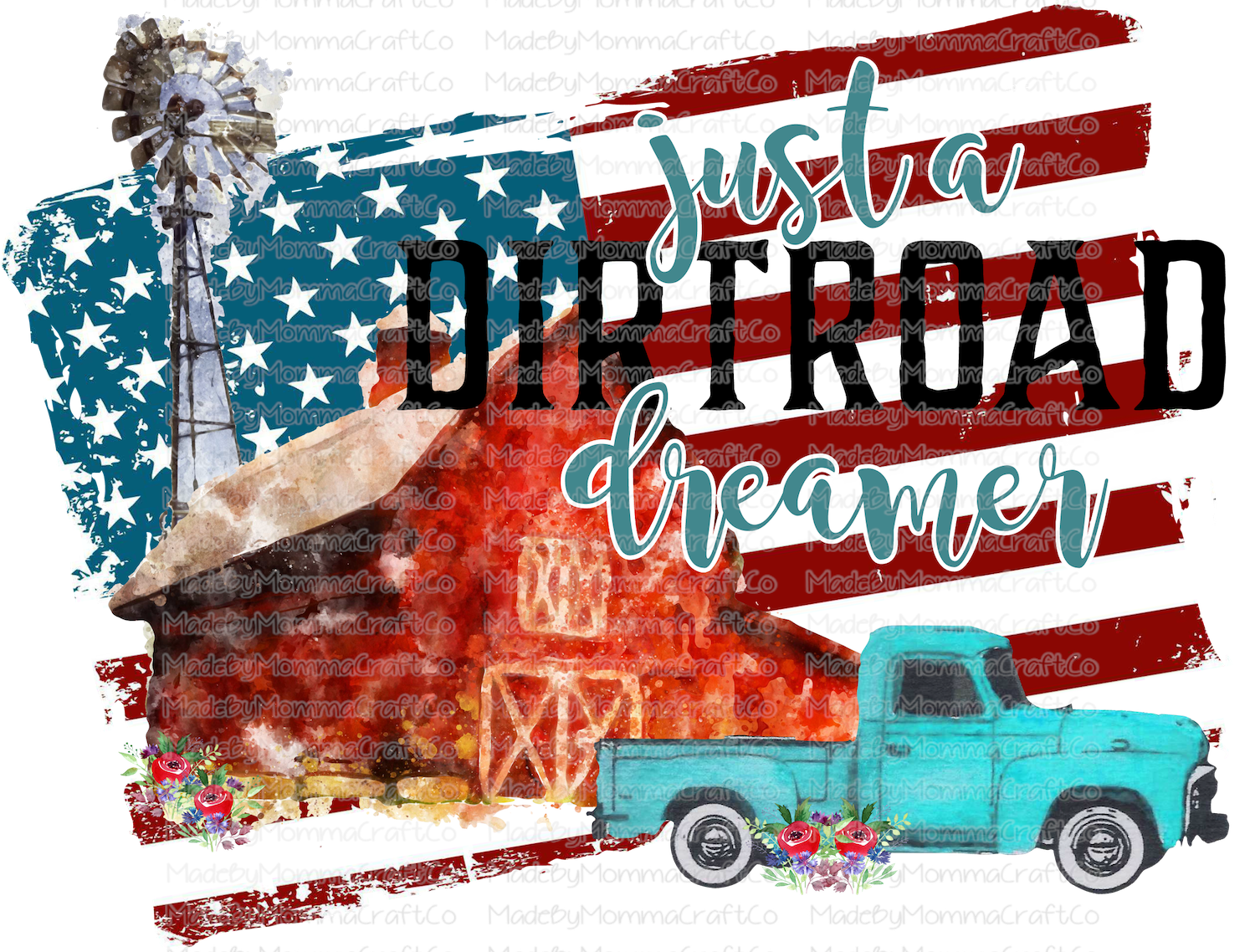 Dirt Road Dreamer-Cheat Clear Waterslide™ or White Cast Sticker