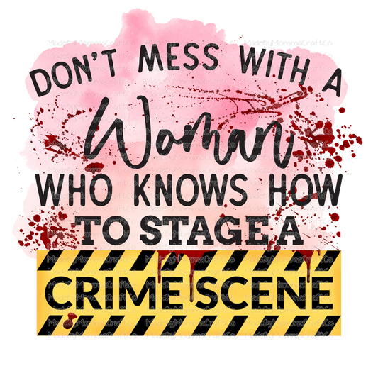 Stage a Crime Scene True Crime Humor - Cheat Clear Waterslide™ or Cheat Clear Sticker Decal