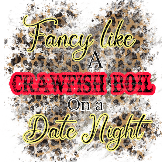 Fancy like a Crawfish Boil on a Date Night - Cheat Clear Waterslide™ or White Cast Sticker