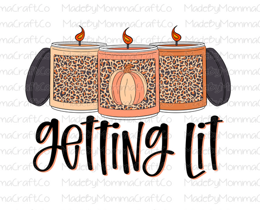 Getting Lit Fall Candles - Cheat Clear Waterslide™ or White Cast Sticker