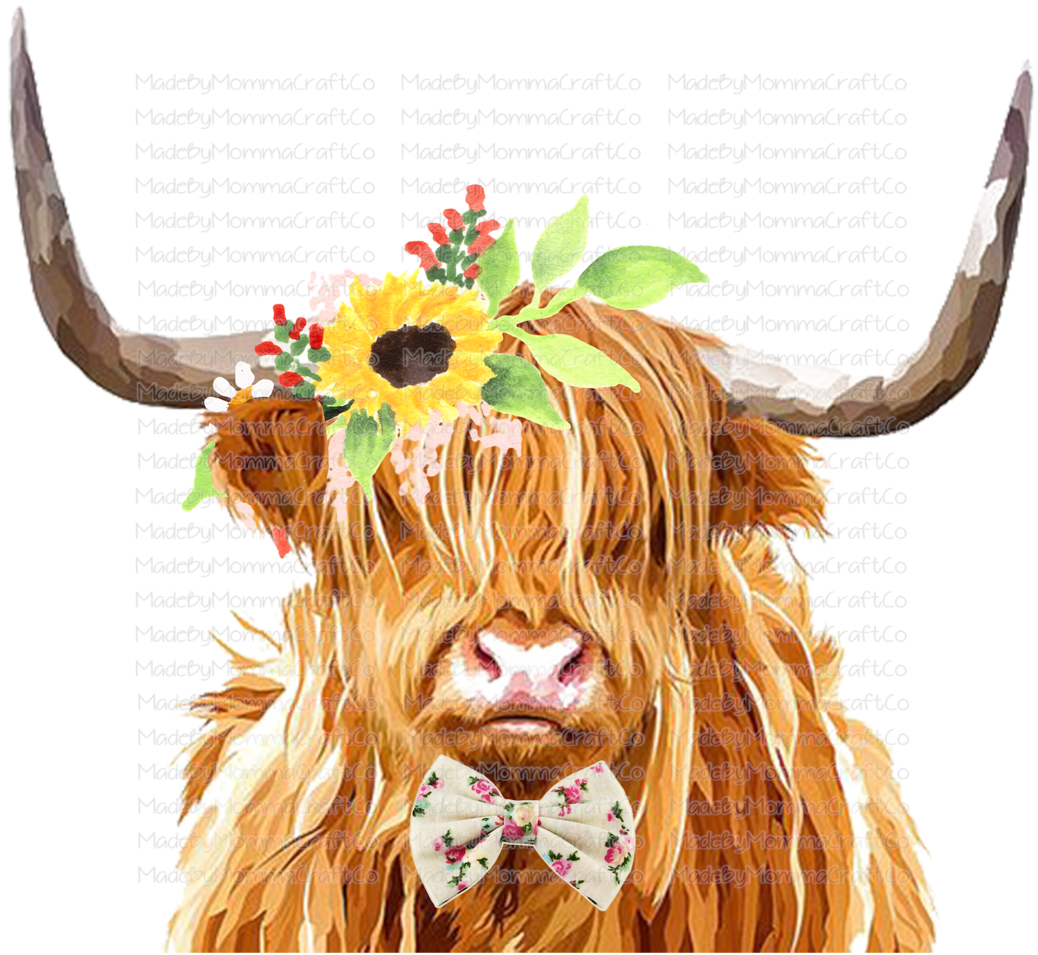 Highland Cow - Cheat Clear Waterslide™ or White Cast Sticker