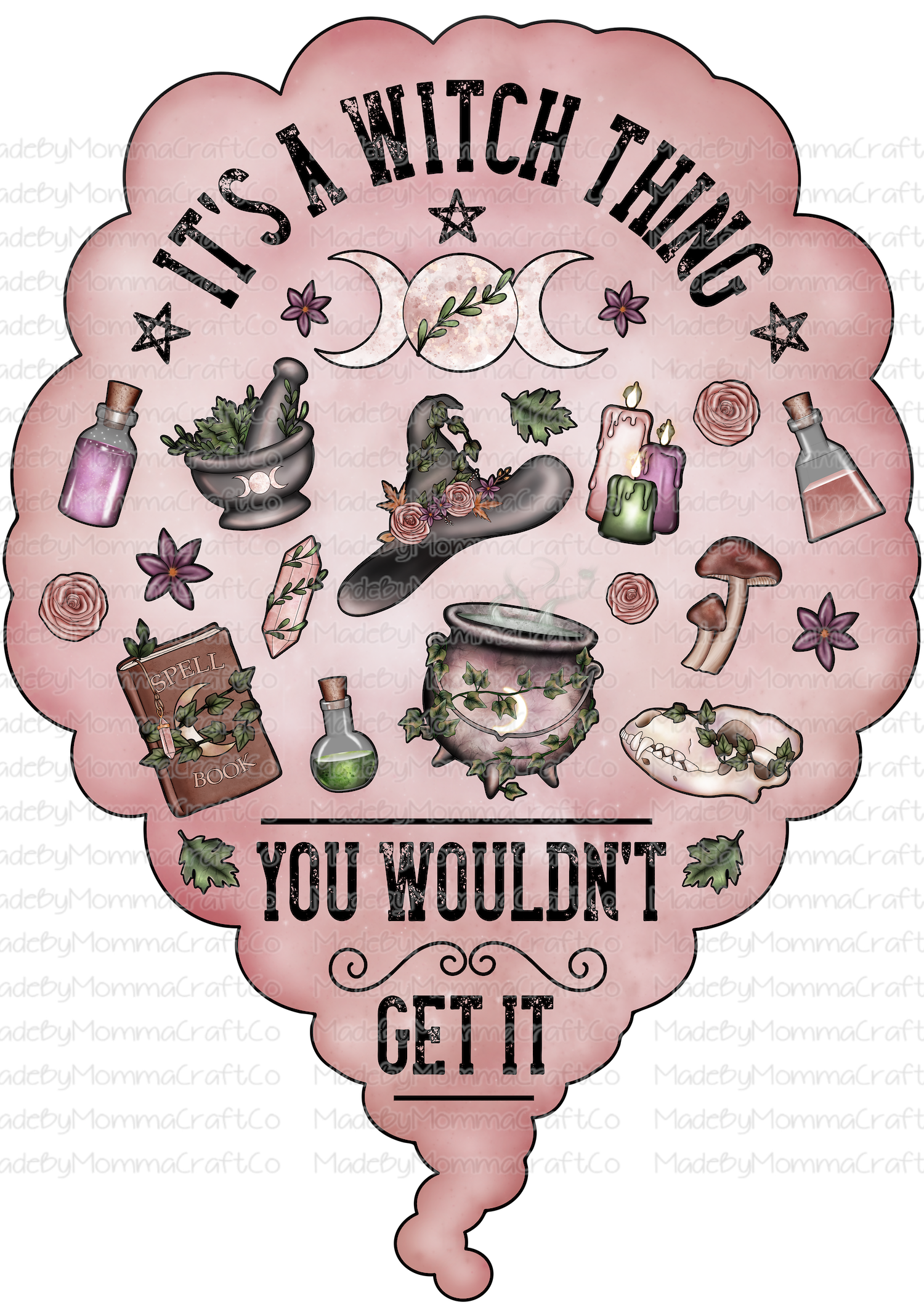 It&#39;s A Witch Thing - Cheat Clear Waterslide™ or White Cast Sticker
