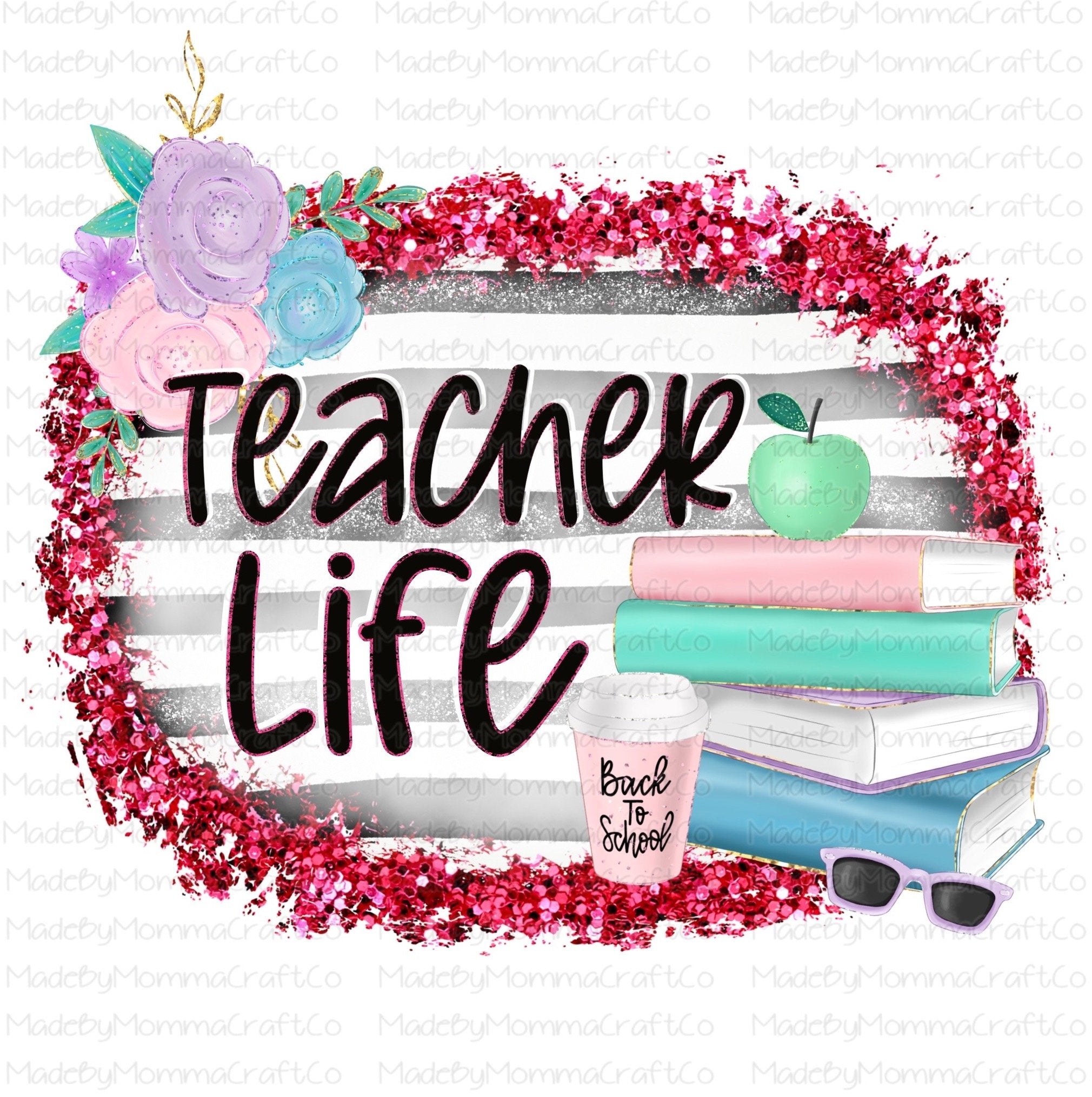 Teacher Life -Cheat Clear Waterslide™ or White Cast Sticker