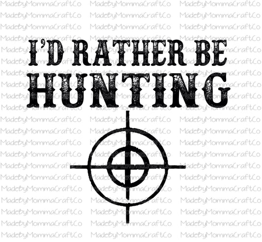 Rather be Hunting Crosshairs - Waterslide Decal or Digital Download