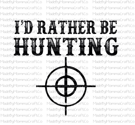 Rather be Hunting Crosshairs -Cheat Clear Waterslide™ or White Cast Sticker