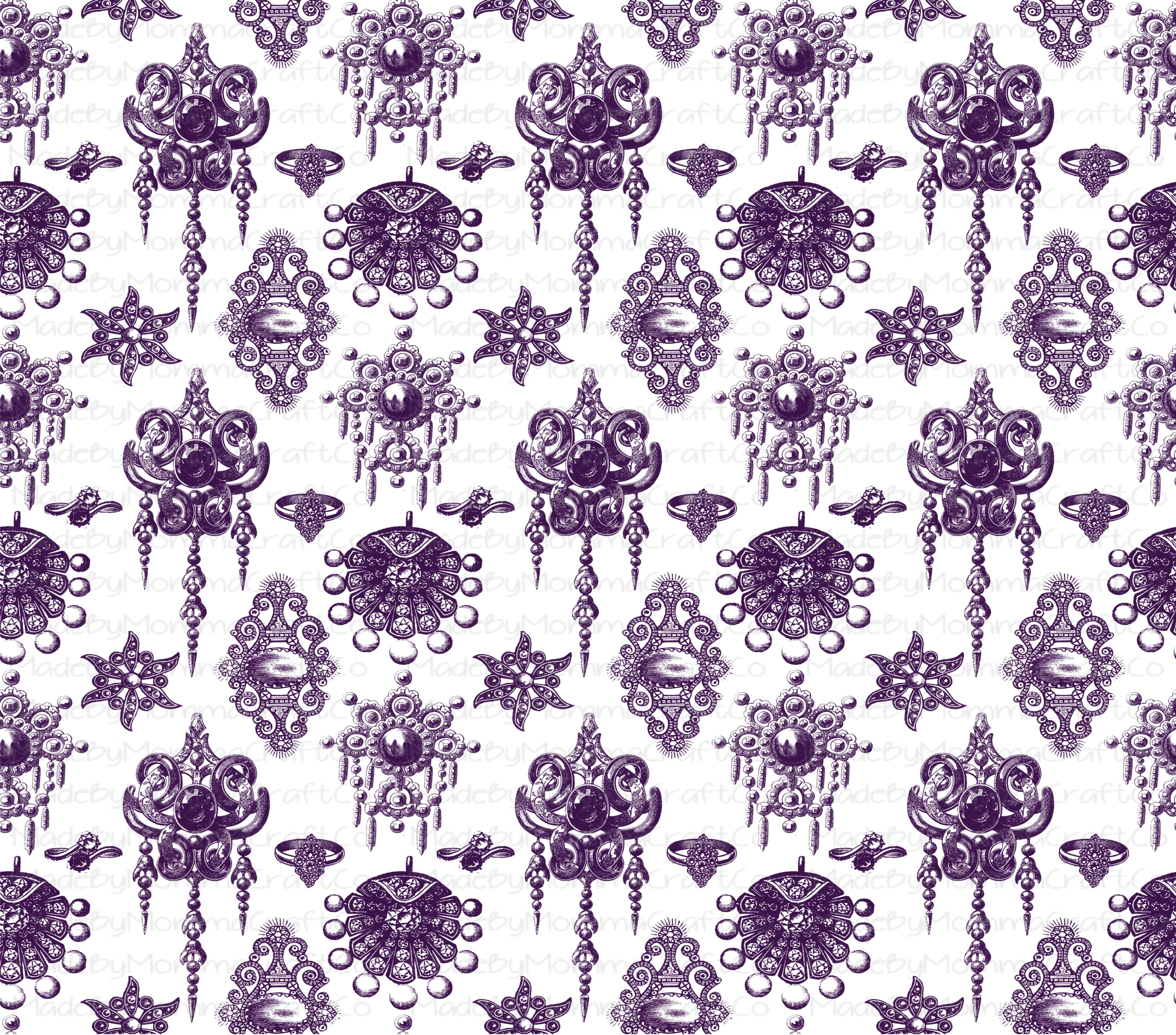Purple Gems Overlay Wrap - Cheat Clear Waterslide™ for All Color Cups