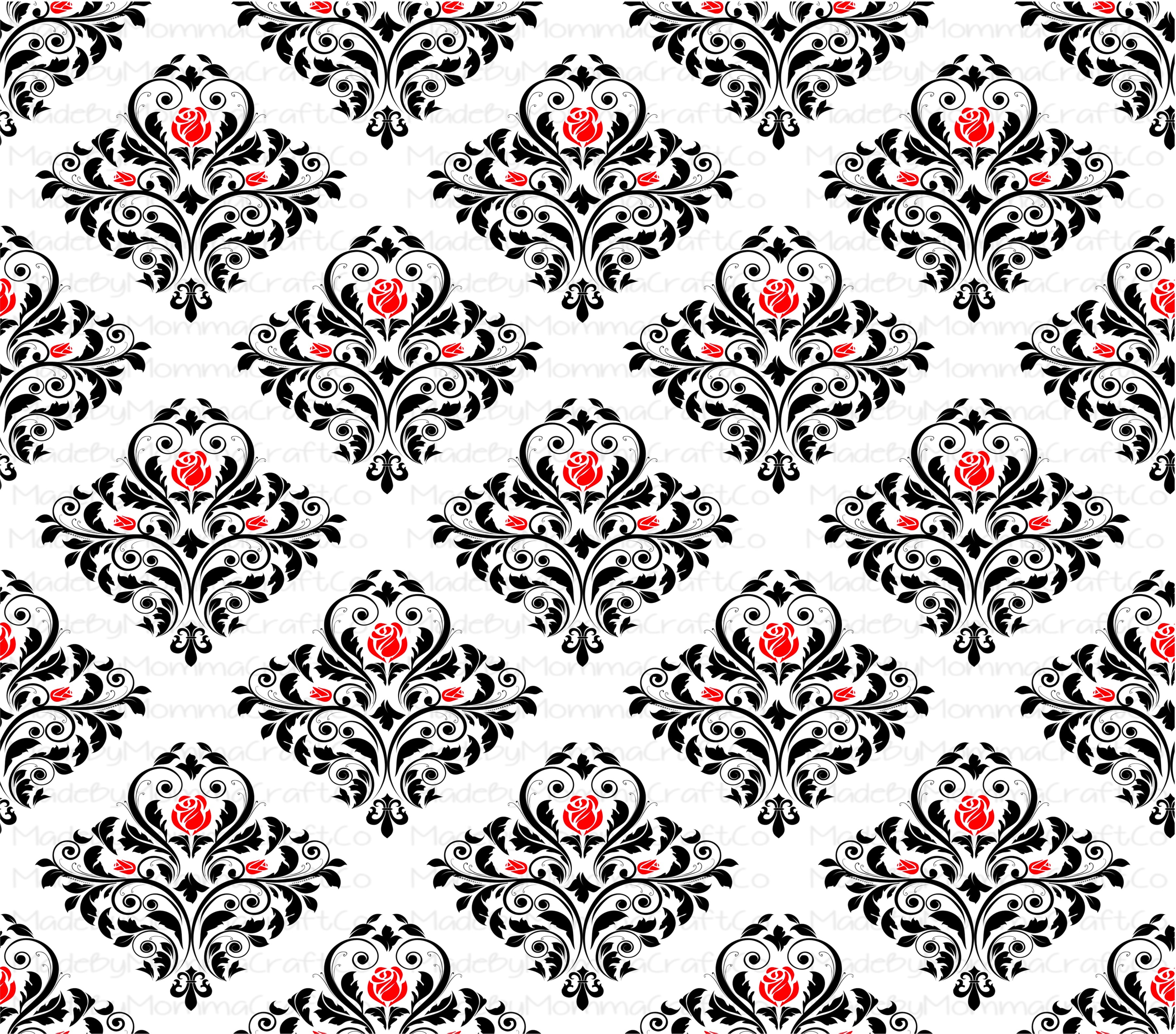 Rose Scrolling Overlay Wrap - Cheat Clear Waterslide™ for All Color Cups
