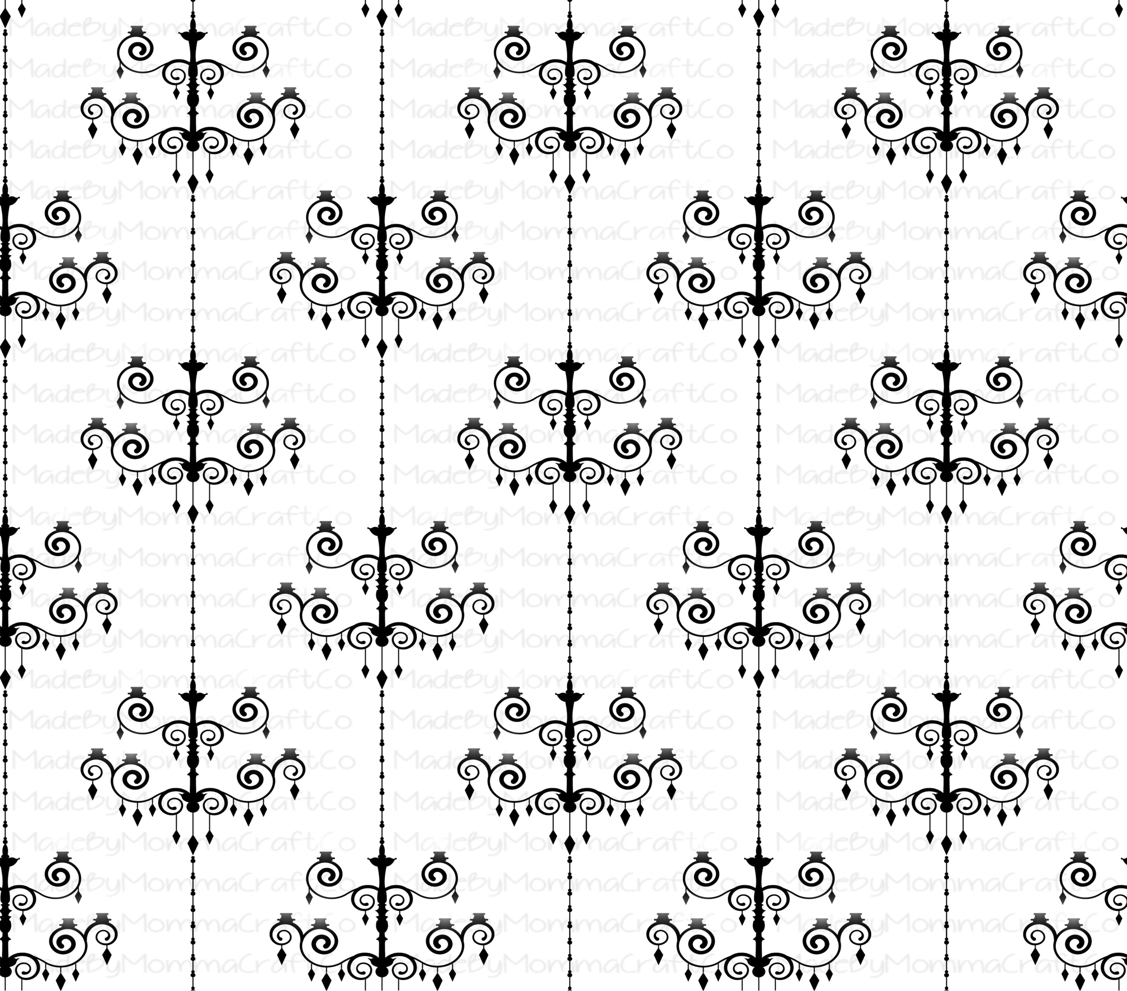 Black Chandelier Overlay Wrap - Cheat Clear Waterslide™ for All Color Cups