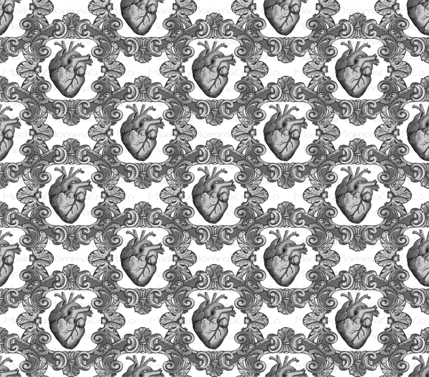 Black Hearts Gothic Overlay Wrap - Cheat Clear Waterslide™ for All Color Cups