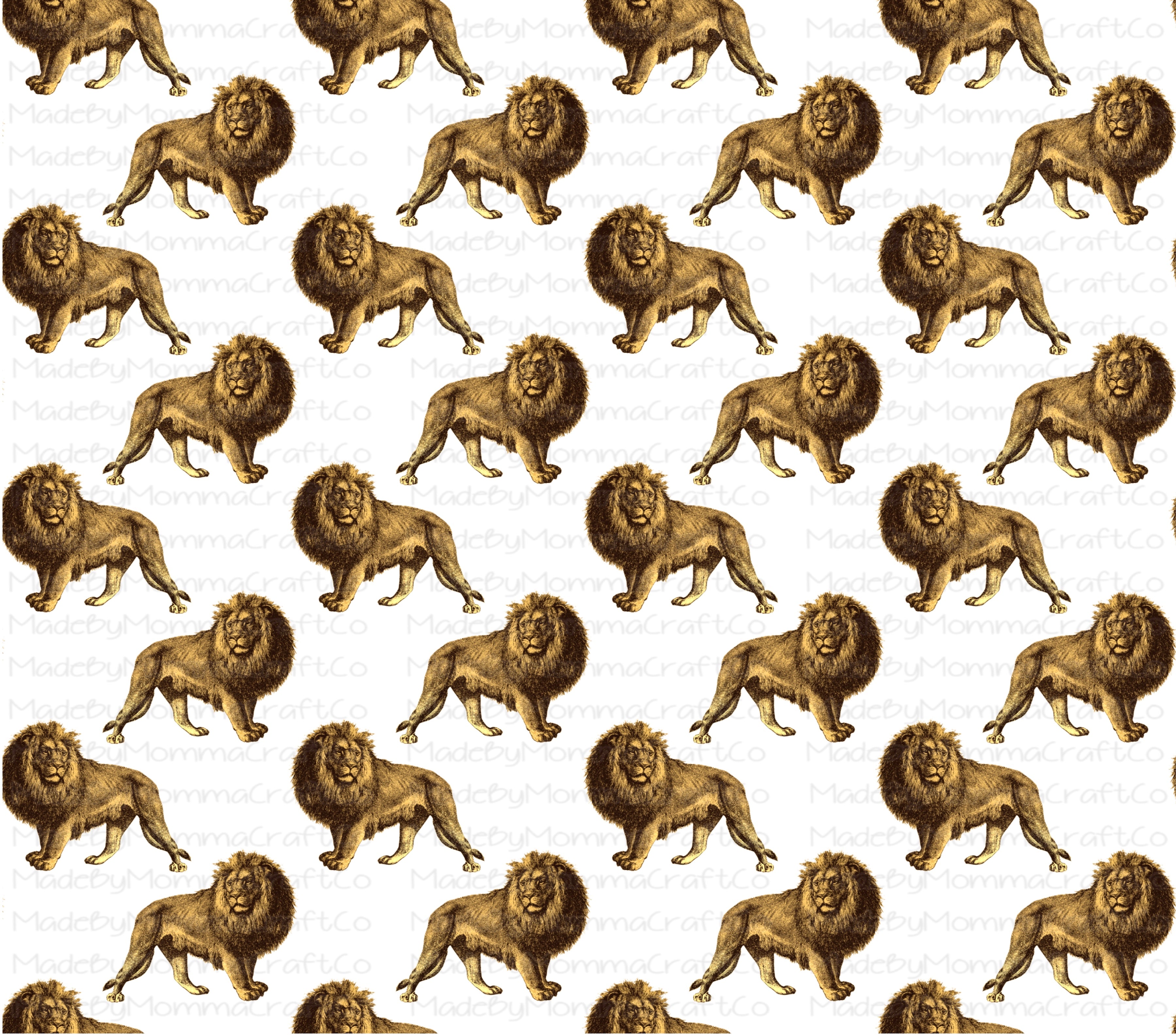 Lion Overlay Wrap - Cheat Clear Waterslide™ for All Color Cups