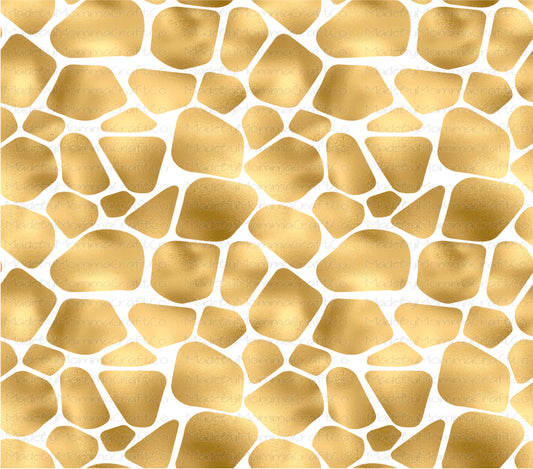 Gold Giraffe Pattern Overlay Wrap - Cheat Clear Waterslide™ for All Color Cups