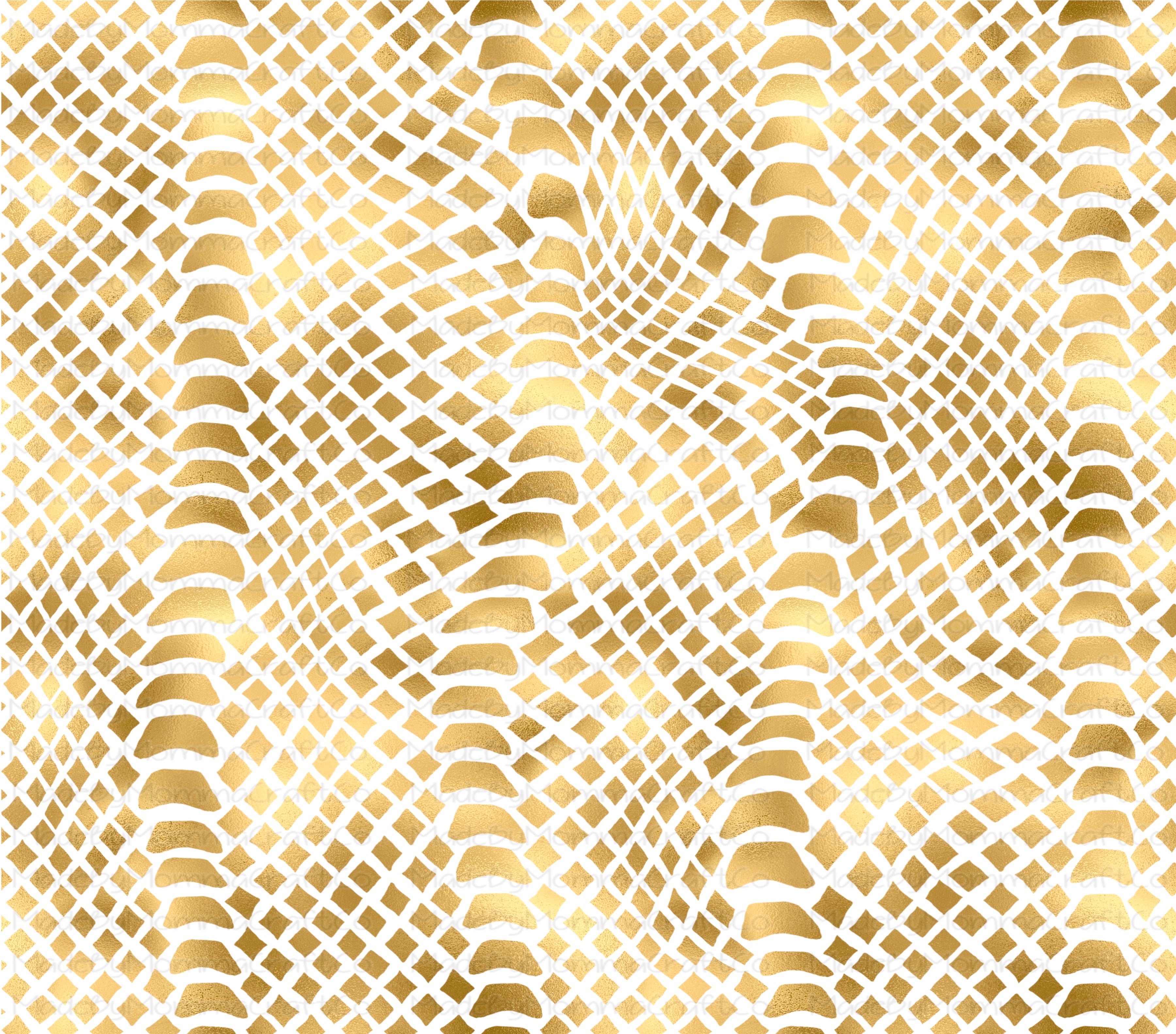 Gold Snake Skin Overlay Wrap - Cheat Clear Waterslide™ for All Color Cups