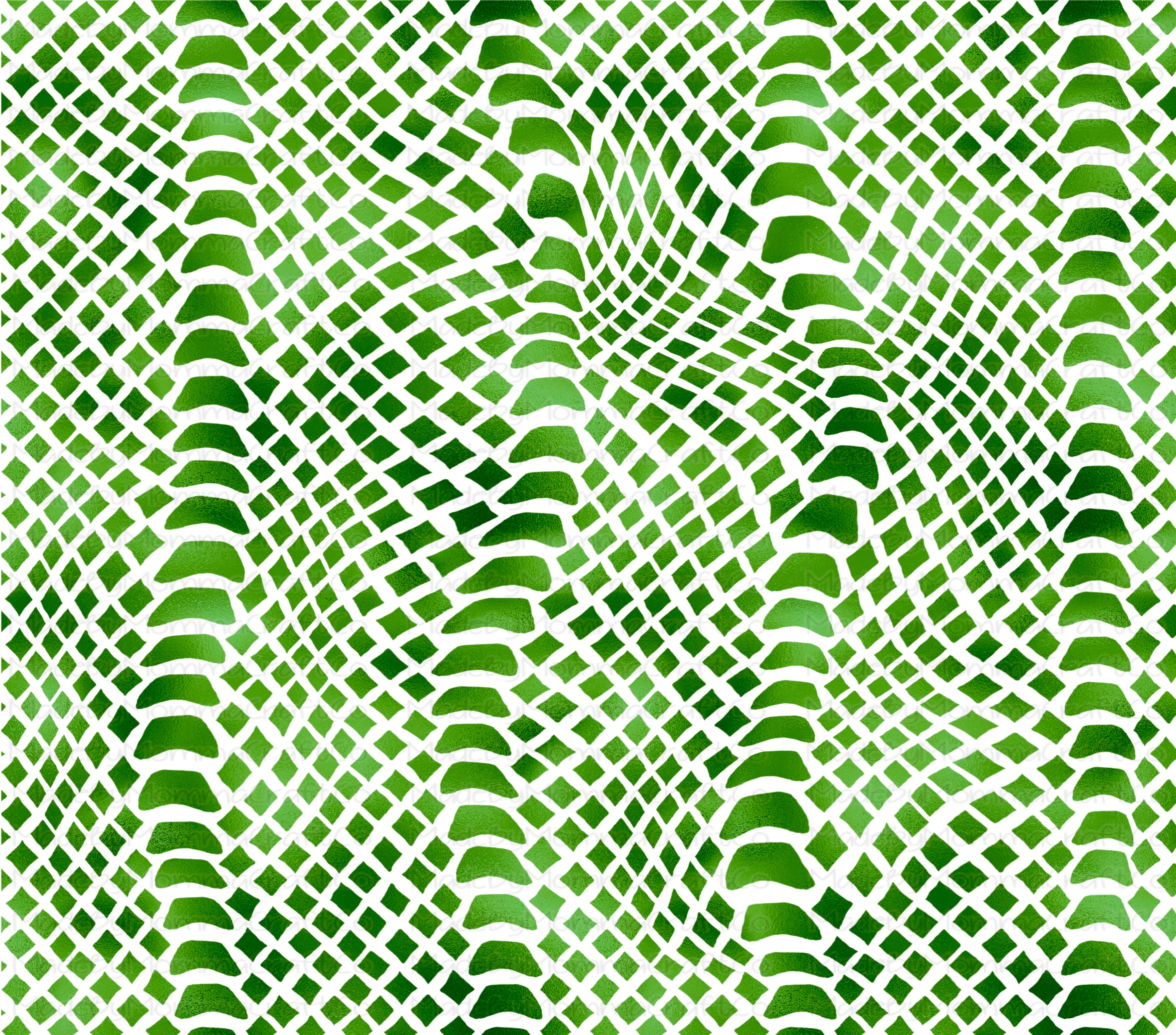 Green Snake Skin Overlay Wrap - Cheat Clear Waterslide™ for All Color Cups