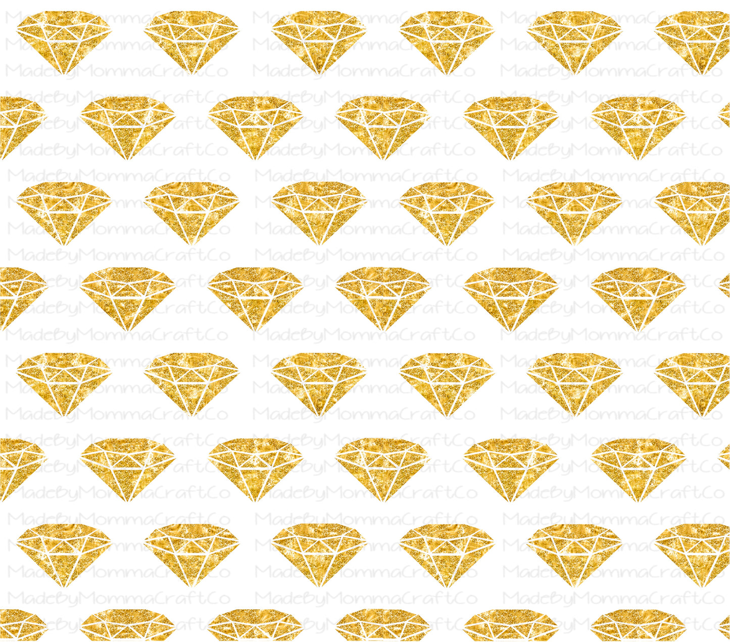 Small Gold Diamond Overlay Wrap - Cheat Clear Waterslide™ for All Color Cups