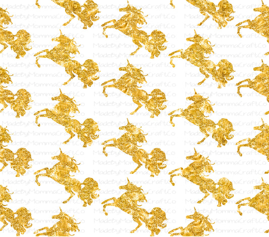 Gold Unicorn Overlay Wrap - Cheat Clear Waterslide™ for All Color Cups