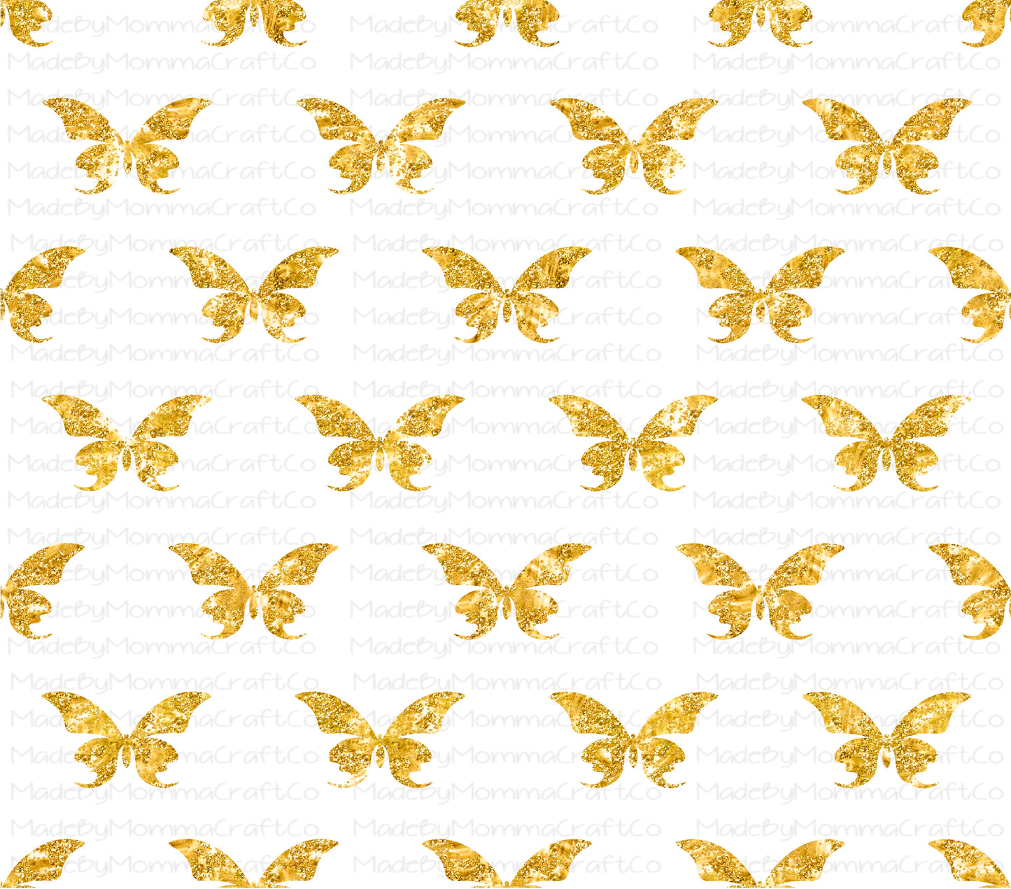 Gold Butterfly Overlay Wrap - Cheat Clear Waterslide™ for All Color Cups