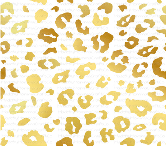 Gold Leopard Overlay Wrap - Cheat Clear Waterslide™ for All Color Cups