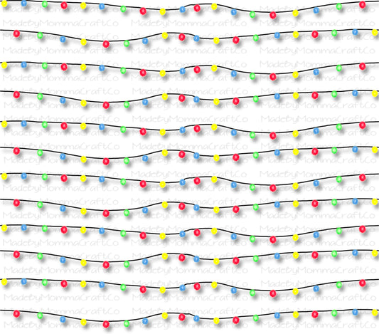 Christmas Lights Overlay Wrap - Cheat Clear Waterslide™ for All Color Cups