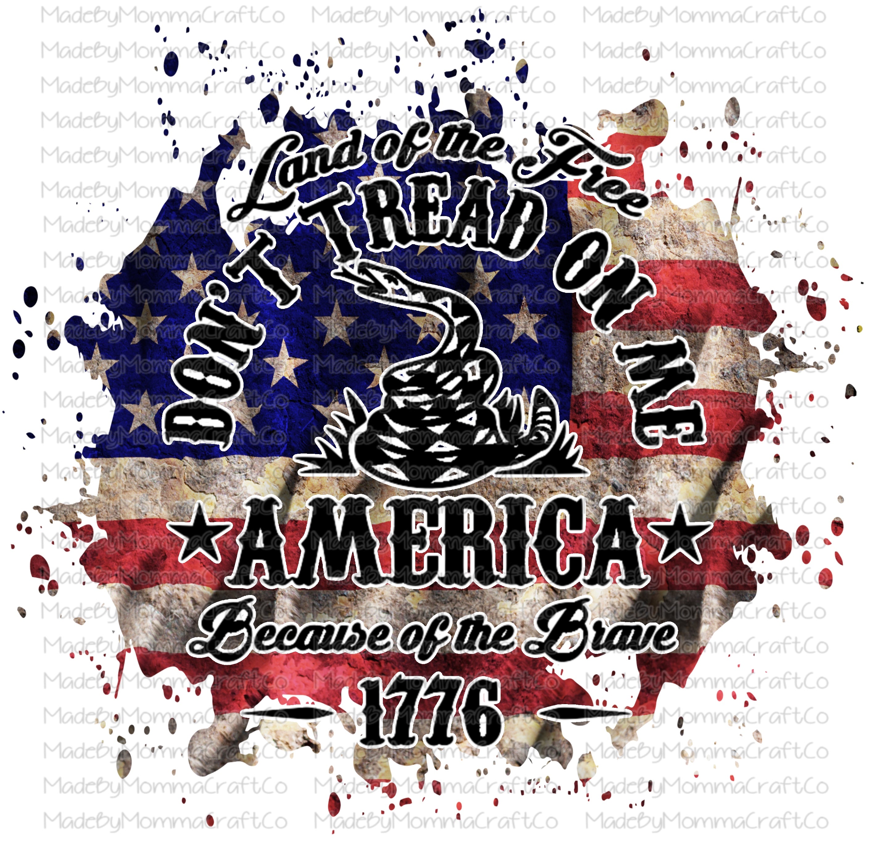 Don&#39;t Tread On Me America Cheat Clear Waterslide™ or White Cast Sticker Or Digital Download