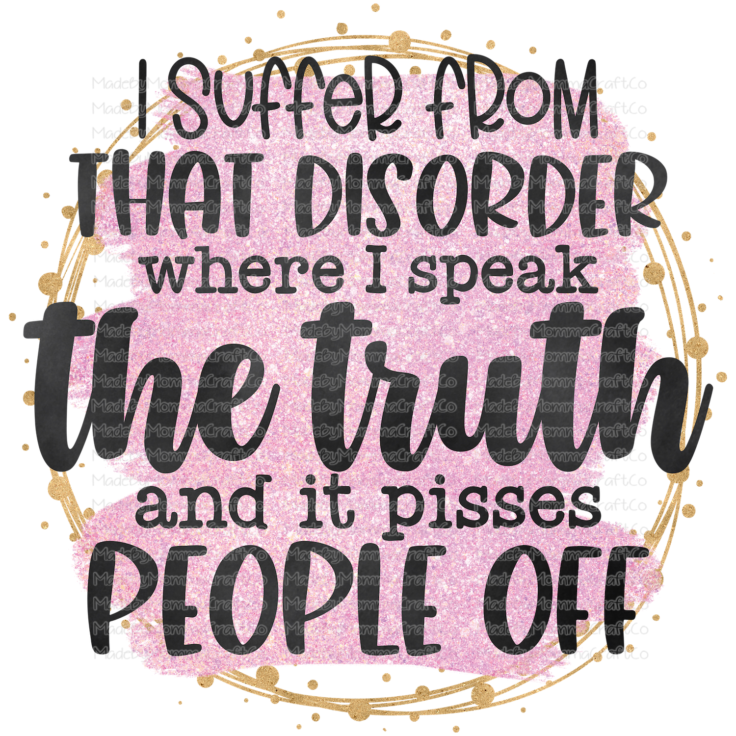 I Speak The Truth Sarcasm Humor -Cheat Clear Waterslide™ or White Cast Sticker