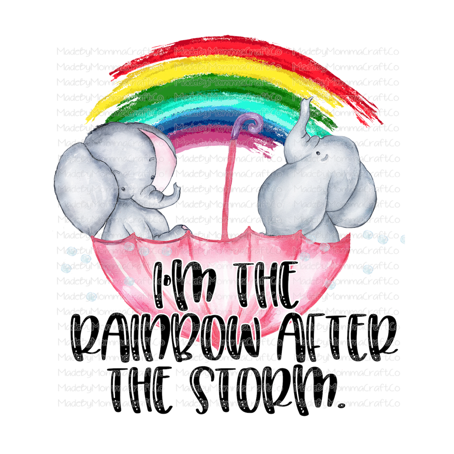 Rainbow After The Storm Miscarriage - Cheat Clear Waterslide™ or White Cast Sticker