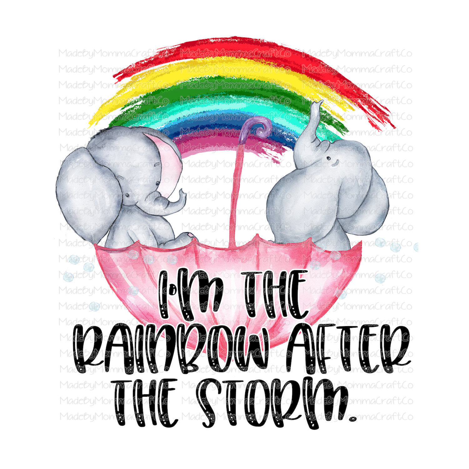 Rainbow After The Storm Miscarriage - Cheat Clear Waterslide™ or White Cast Sticker