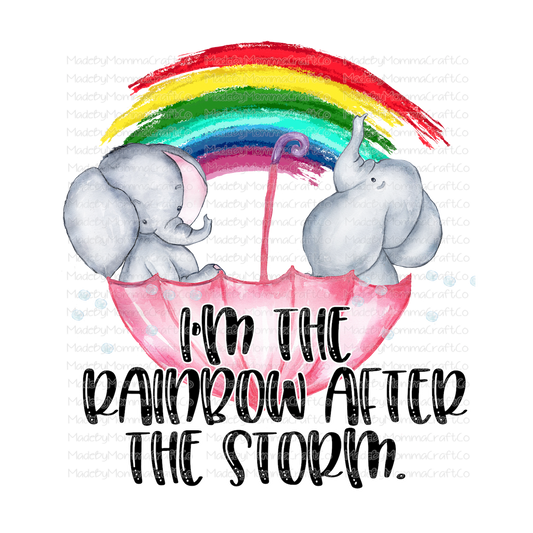 Rainbow After The Storm Miscarriage - Cheat Clear Waterslide™ or White Cast Sticker