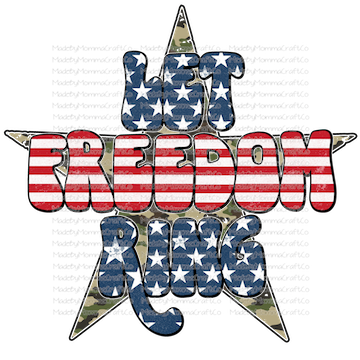 Let Freedom Ring - Cheat Clear Waterslide™ or White Cast Sticker