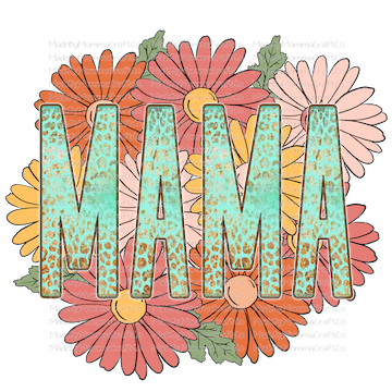 MAMA FLORAL -Cheat Clear Waterslide™ or White Cast Sticker