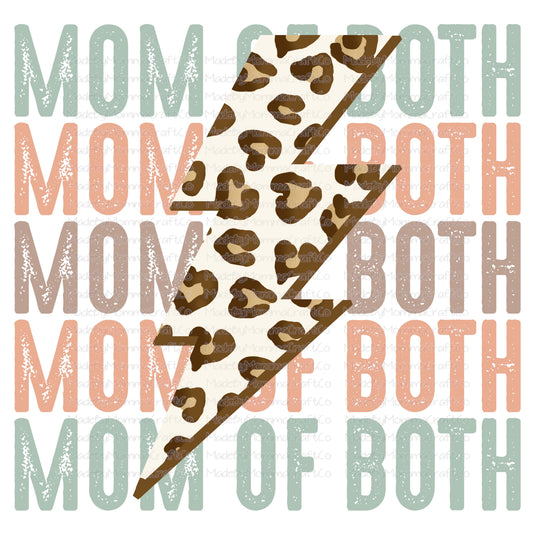 Mom Of Both Neutral Tones - Cheat Clear Waterslide™ or White Cast Sticker